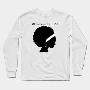 Black and stem Long Sleeve T-Shirt